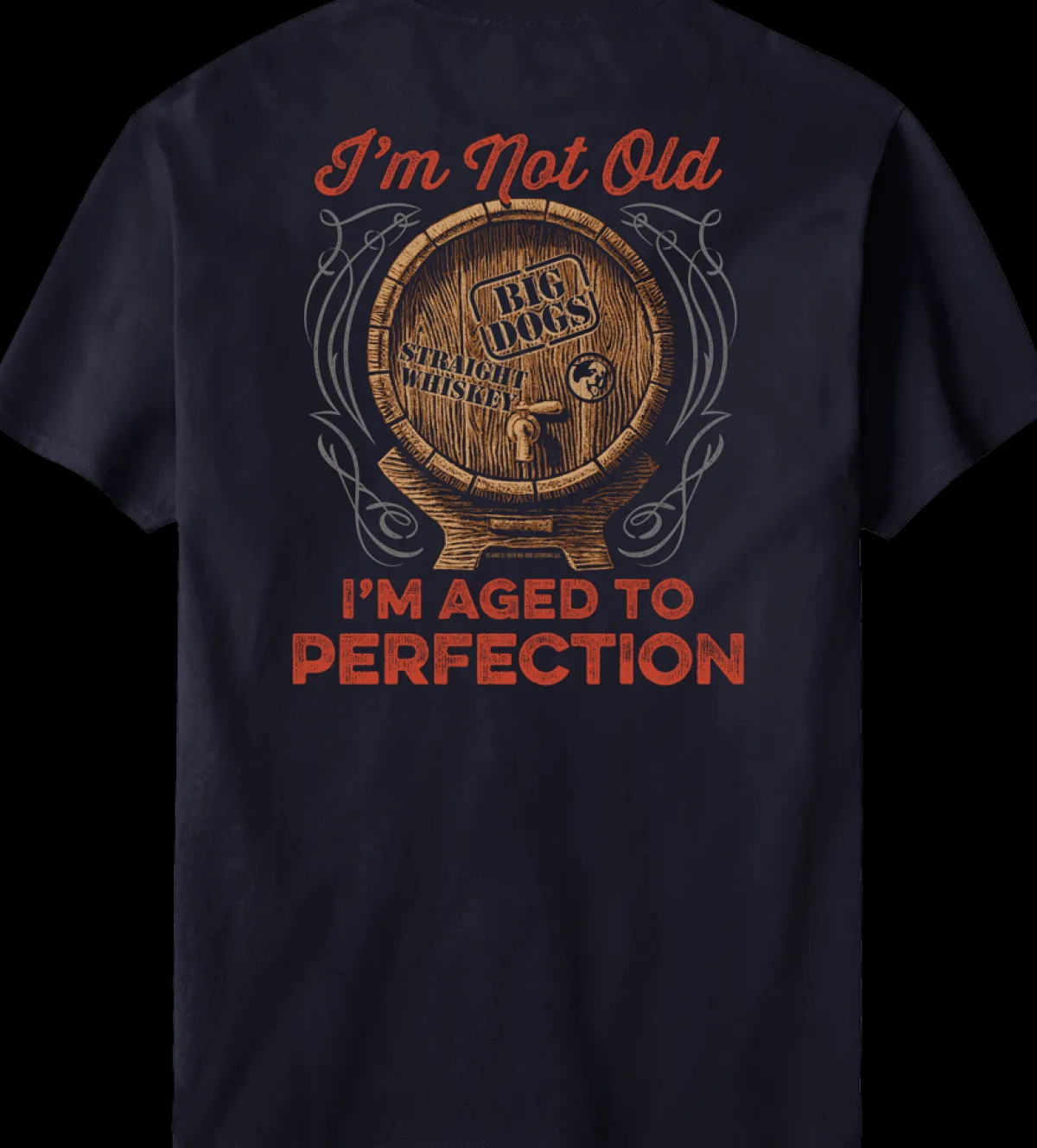 Big Dogs Food & Drink|Humor|Aged To Perfection T-Shirt