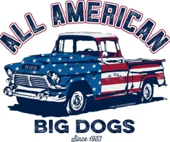 Big Dogs Patriotic|Hobby|All American Truck T-Shirt