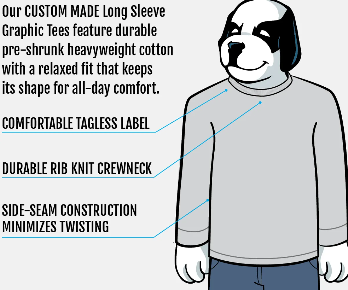 Big Dogs Long Sleeve Tees|Attitude Label Long Sleeve T-Shirt