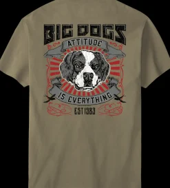 Big Dogs Big Attitude|Attitude Label T-Shirt