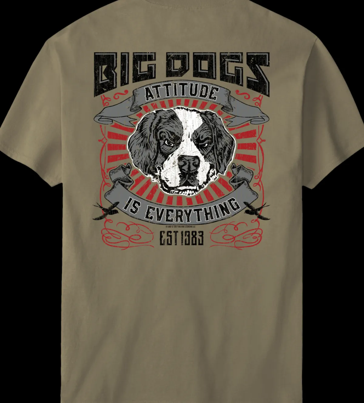 Big Dogs Big Attitude|Attitude Label T-Shirt
