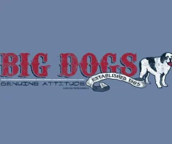 Big Dogs Chest Stripe|Attitude Stripe T-Shirt