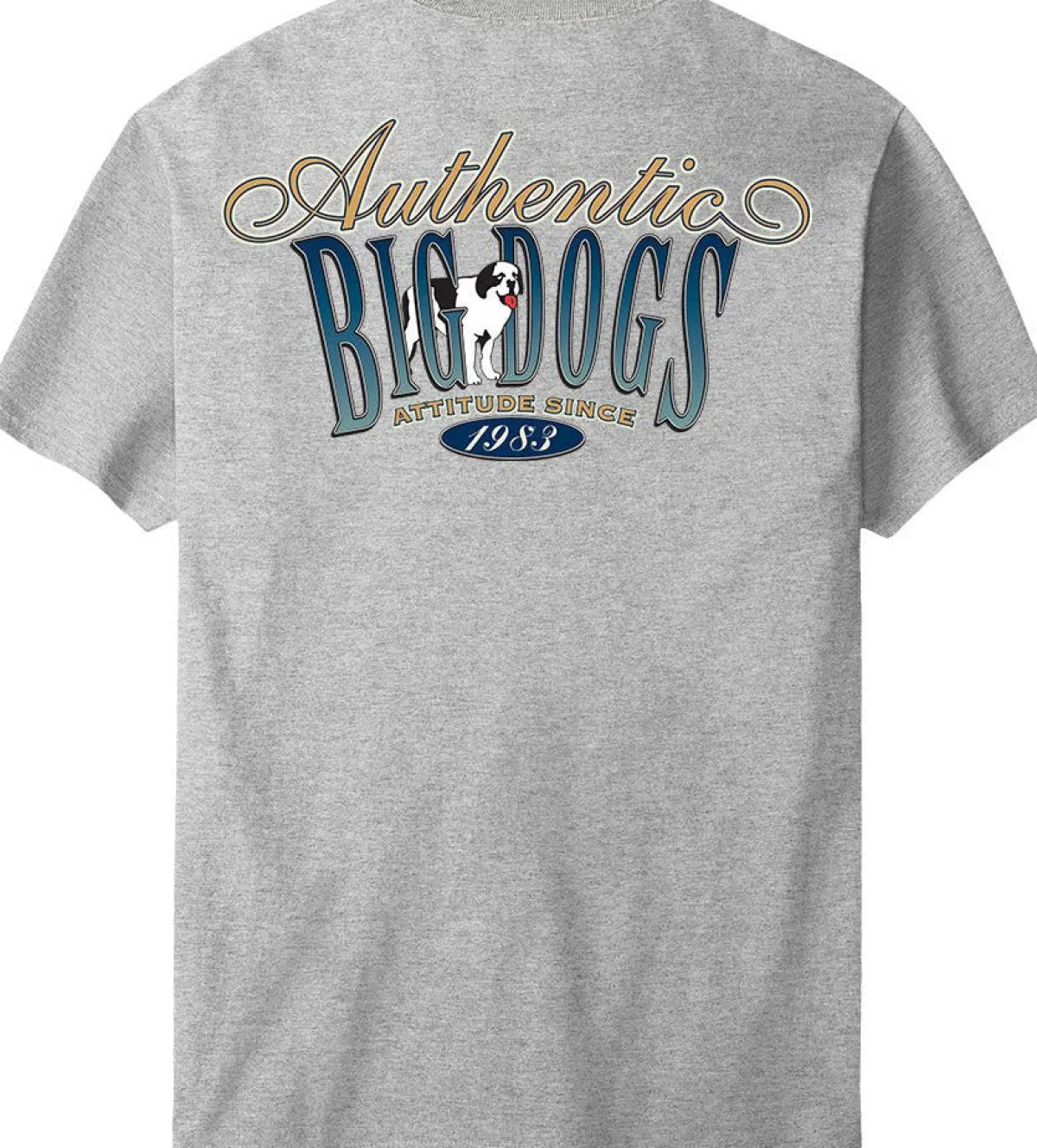 Big Dogs Logo Tees|Big Attitude|Authentic Attitude T-Shirt