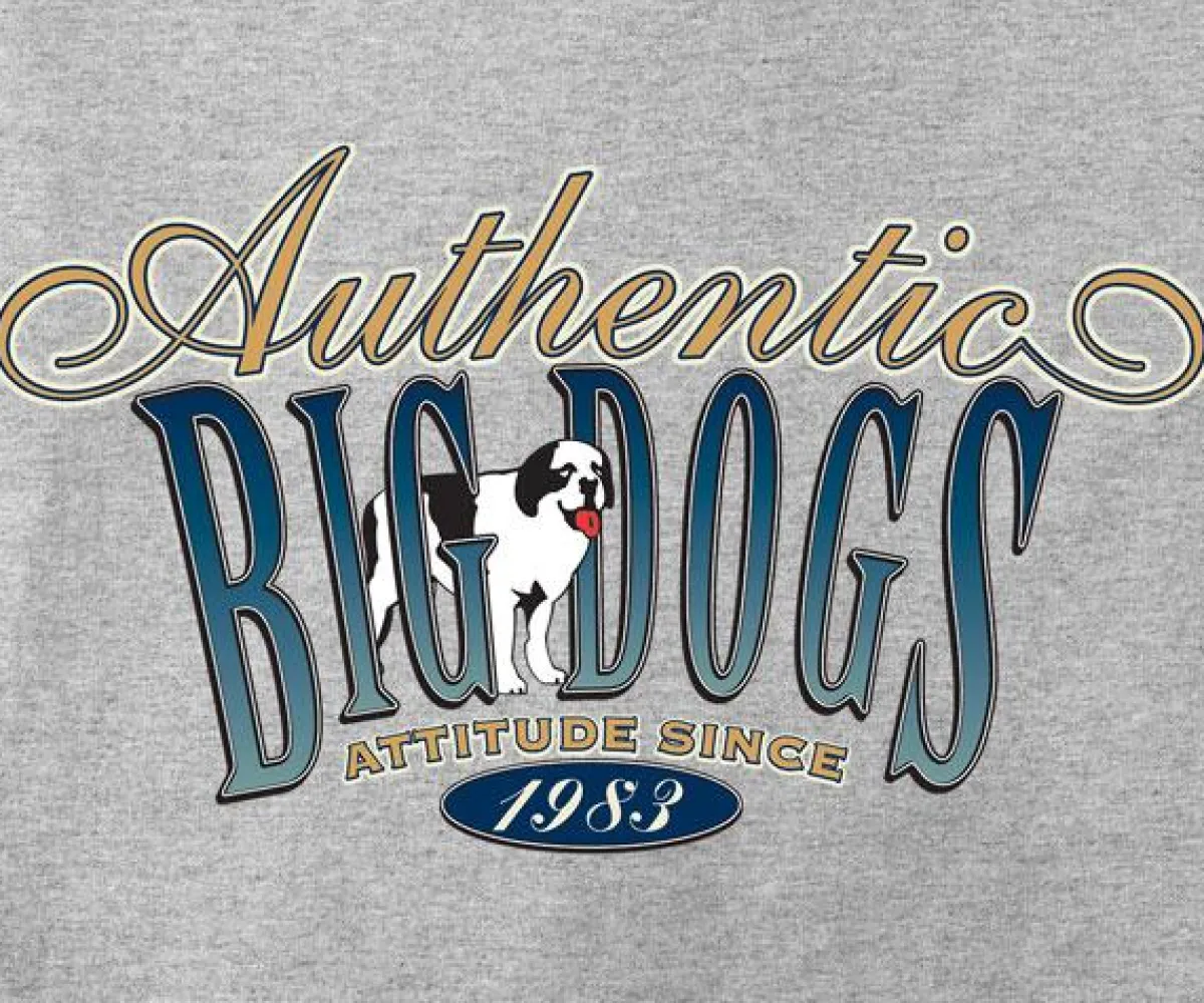 Big Dogs Logo Tees|Big Attitude|Authentic Attitude T-Shirt