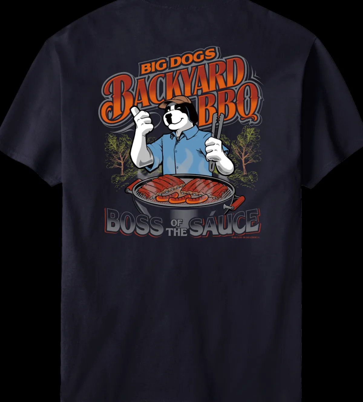Big Dogs Food & Drink|Hobby|Backyard BBQ T-Shirt