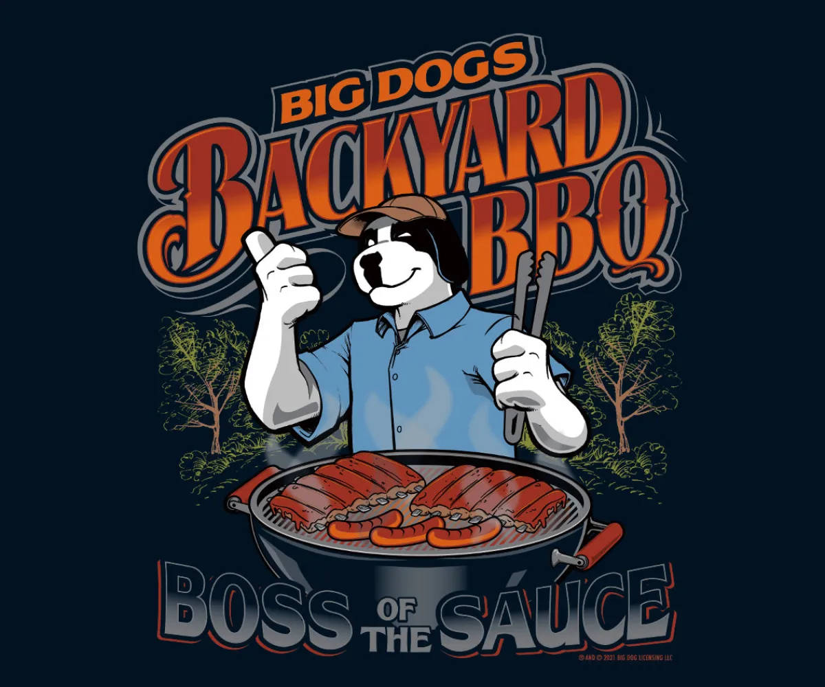 Big Dogs Food & Drink|Hobby|Backyard BBQ T-Shirt
