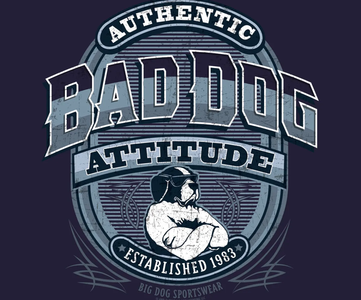 Big Dogs Big Attitude|Bad Dog Attitude Since 83 T-Shirt