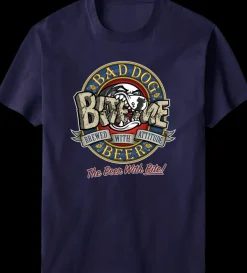 Big Dogs Food & Drink|Bad Dog Beer T-Shirt