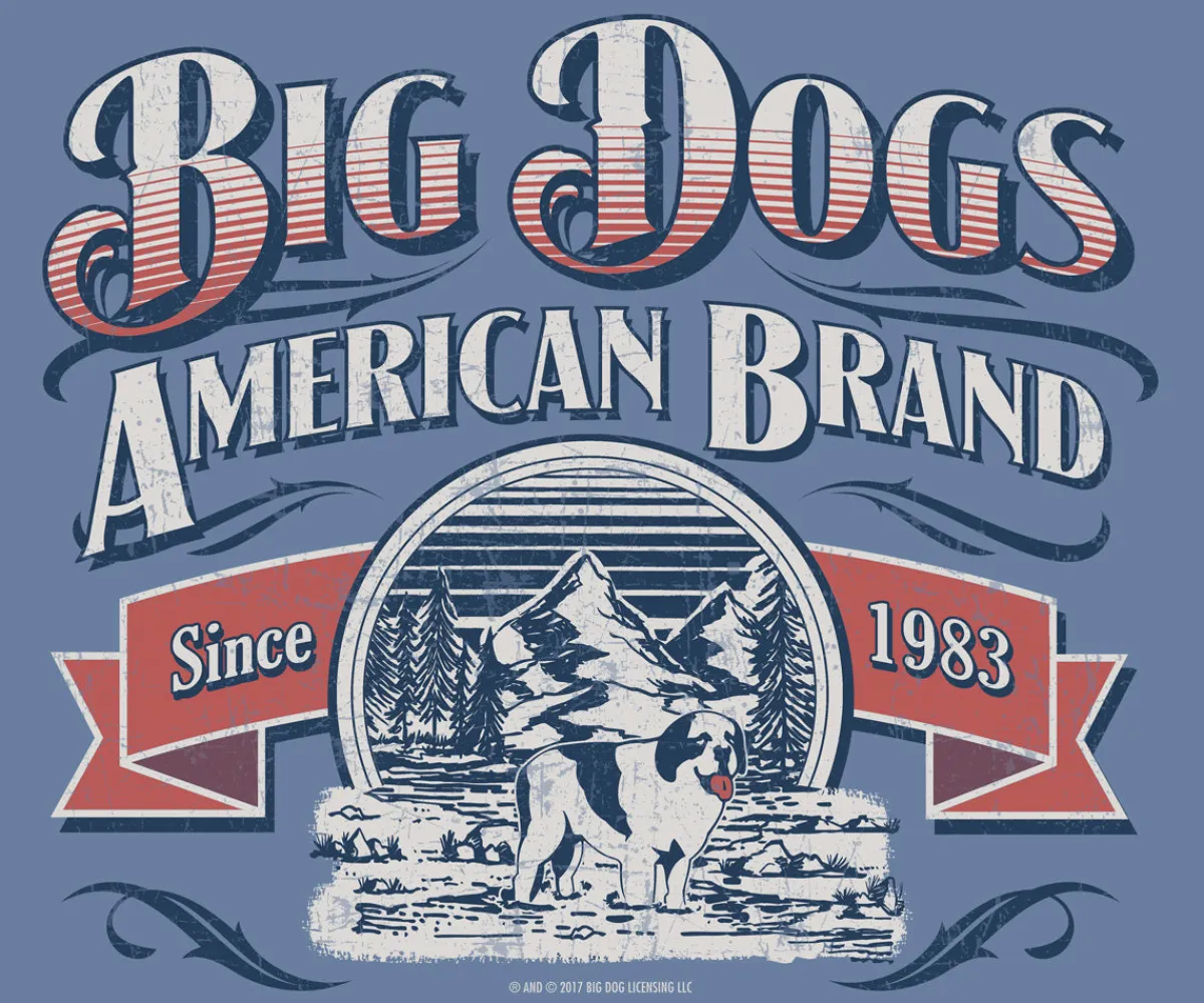 Big Dogs Patriotic|Logo Tees|Bd American Brand T-Shirt