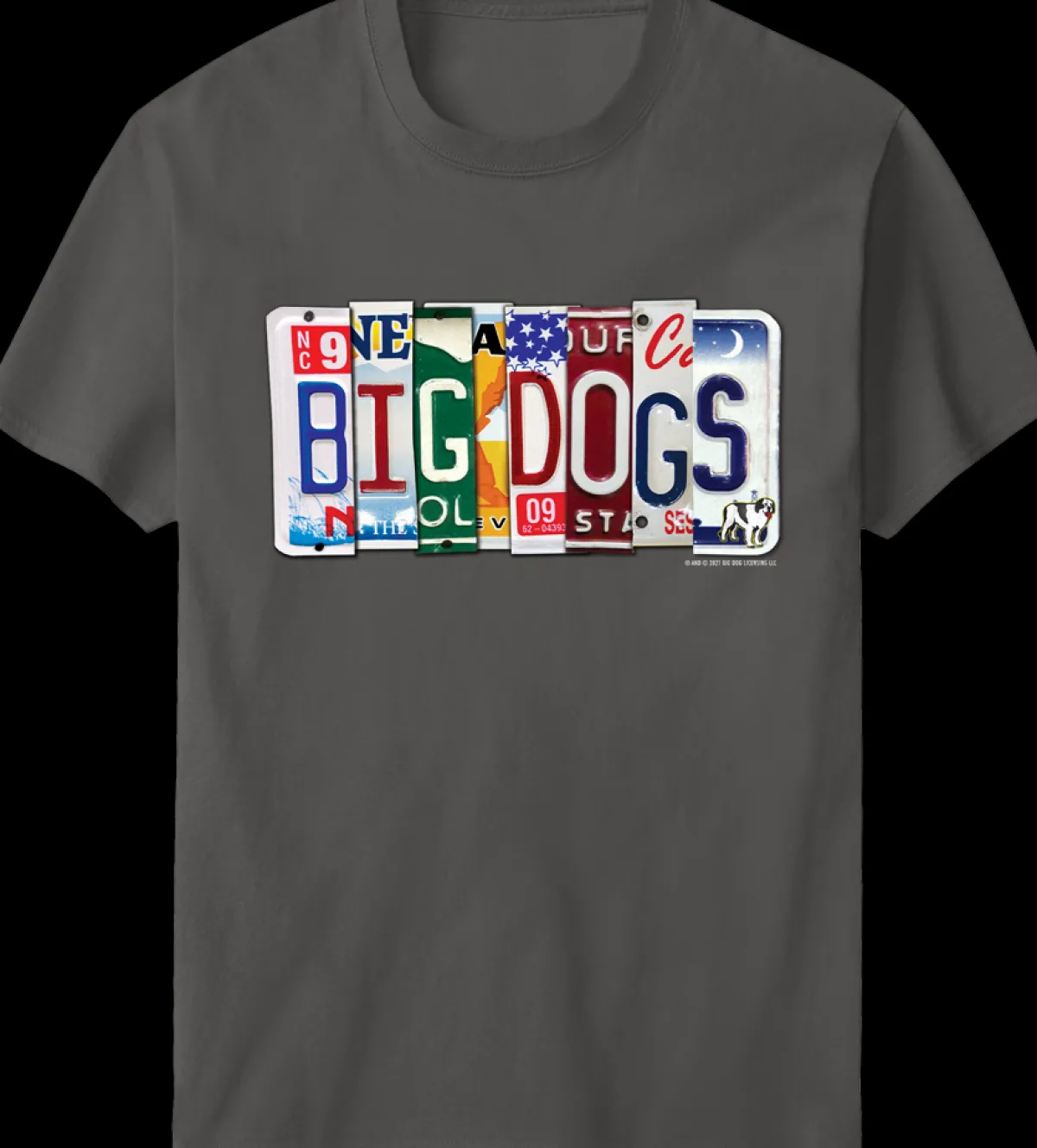 Big Dogs Logo Tees|Bd License Plate T-Shirt