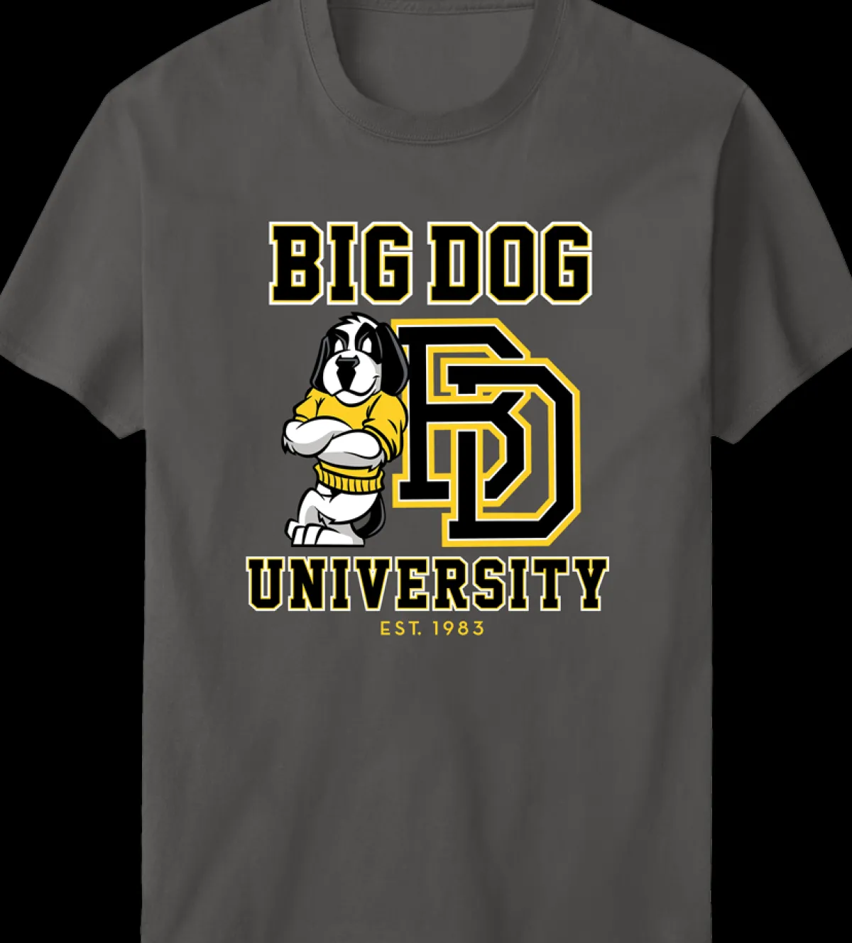 Big Dogs Sports|Bd University Black Gold T-shirt