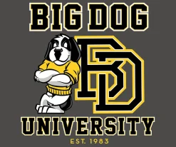 Big Dogs Sports|Bd University Black Gold T-shirt