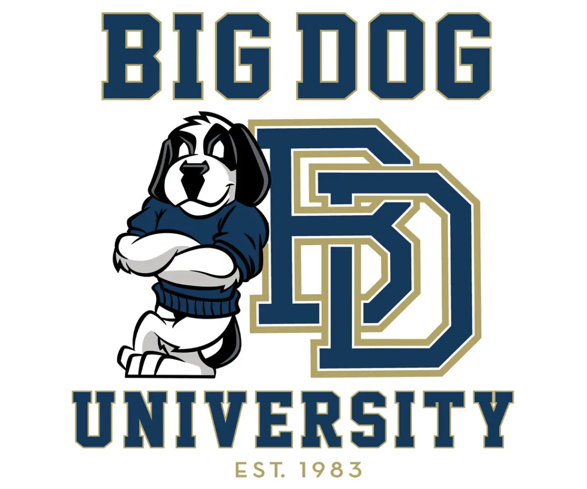 Big Dogs Sports|Bd University Navy Gold T-shirt