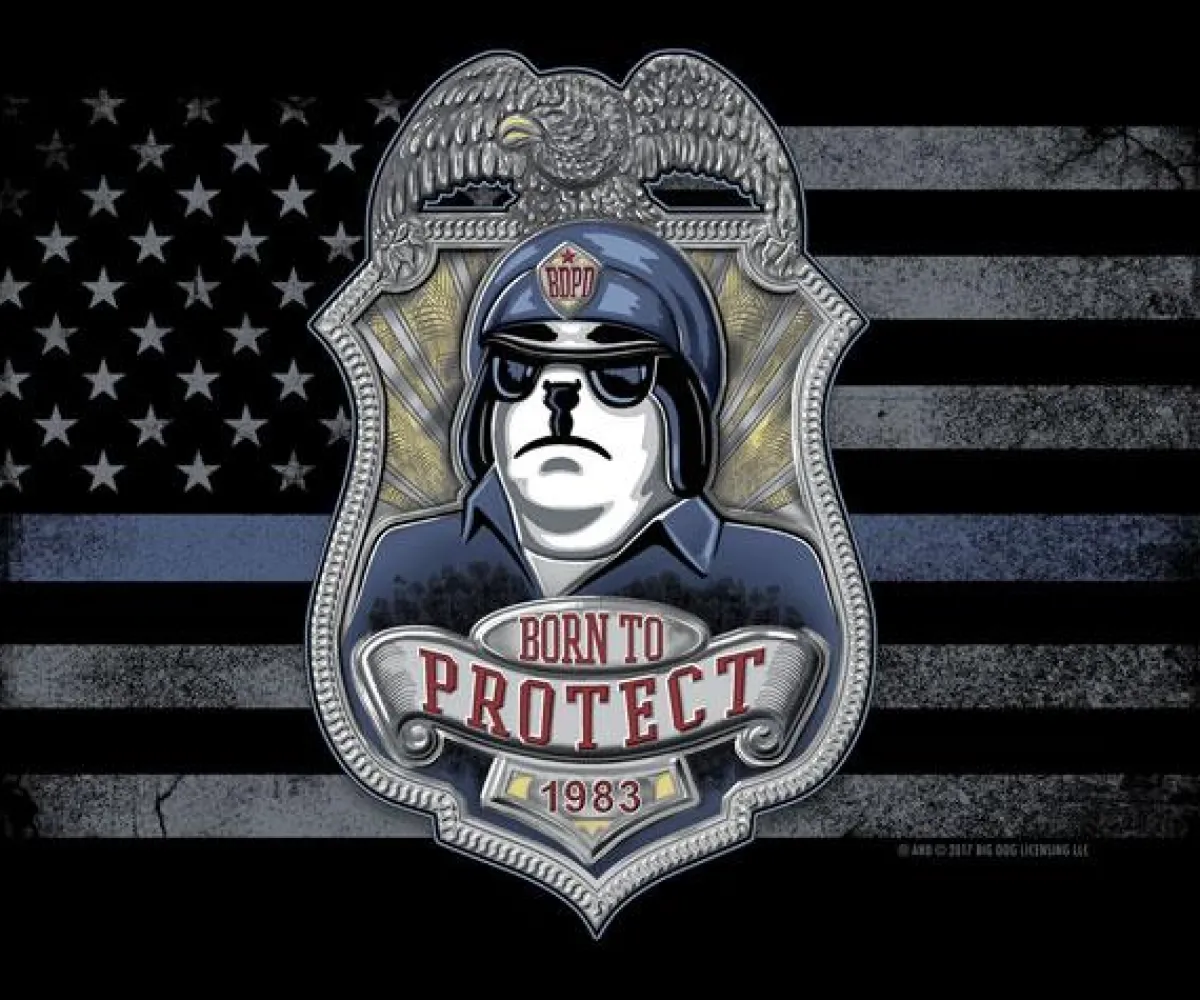 Big Dogs Occupation|Patriotic|BDPD Born To Protect Police T-Shirt