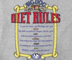 Big Dogs Humor|Big Dog Diet Rules T-Shirt
