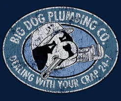 Big Dogs Occupation|Big Dog Plumbing Company T-Shirt