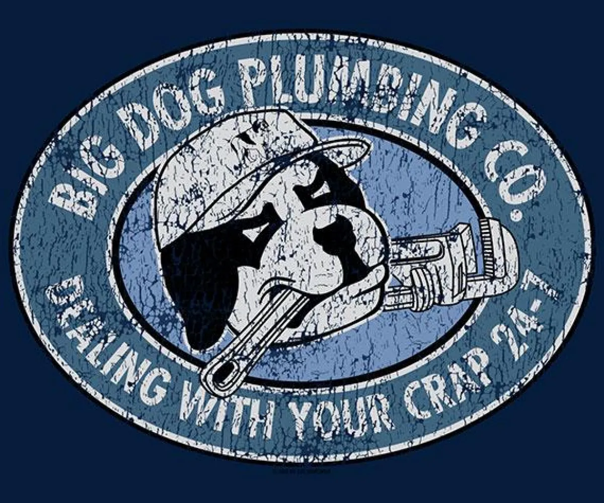 Big Dogs Occupation|Big Dog Plumbing Company T-Shirt