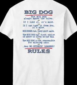 Big Dogs Big Attitude|Big Dog Rules T-Shirt