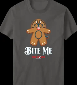 Big Dogs Food & Drink|Humor|Bite Me Holiday T-shirt