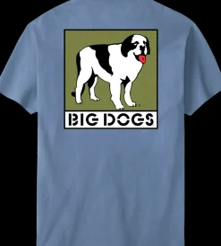 Big Dogs Logo Tees|Box Logo Olive T-shirt