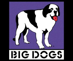 Big Dogs Logo Tees|Box Logo Purple T-shirt