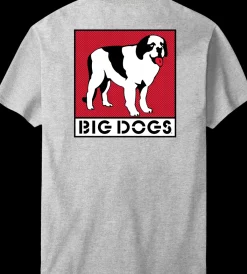 Big Dogs Logo Tees|Box Logo Red T-shirt