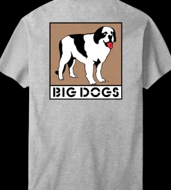 Big Dogs Logo Tees|Box Logo Tan T-shirt