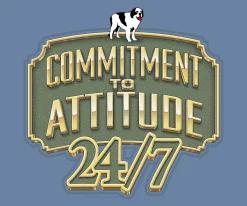 Big Dogs Logo Tees|Big Attitude|Commitment To Attitude T-Shirt
