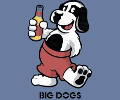 Big Dogs Food & Drink|Dog Character Pose T-Shirt