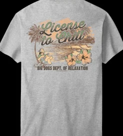 Big Dogs Dept Of Relaxation|DOR License to Chill T-Shirt