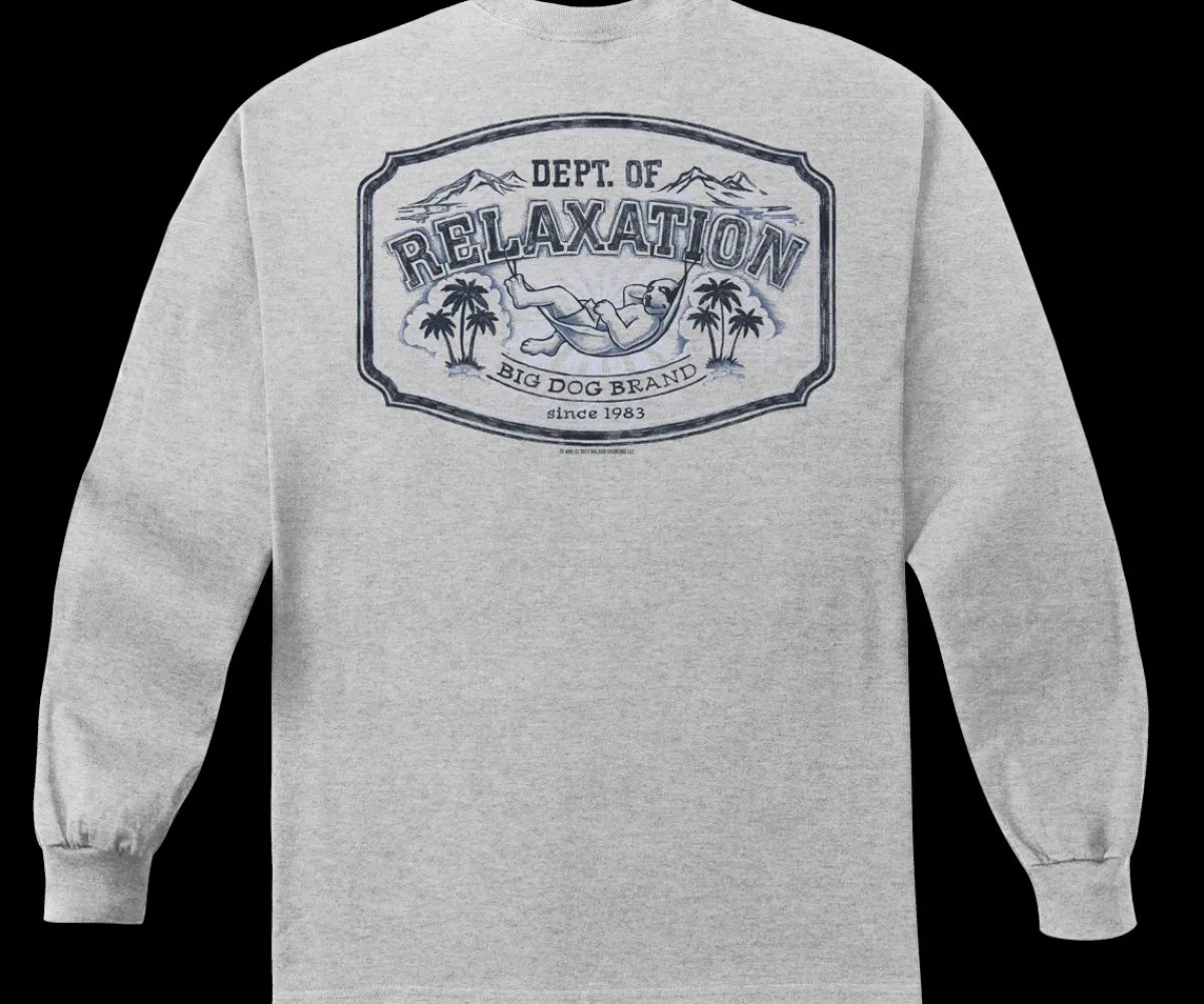 Big Dogs Long Sleeve Tees|Dor Scenic Sketch Long Sleeve T-shirt