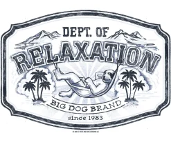 Big Dogs Dept Of Relaxation|DOR Scenic Sketch T-Shirt