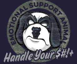Big Dogs Big Attitude|Emotional Support Animal T-Shirt