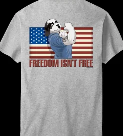 Big Dogs Patriotic|Big Attitude|Freedom Is Not Free T-Shirt