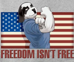 Big Dogs Patriotic|Big Attitude|Freedom Is Not Free T-Shirt