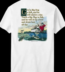 Big Dogs Hobby|Give A Big Dog A Fish T-Shirt