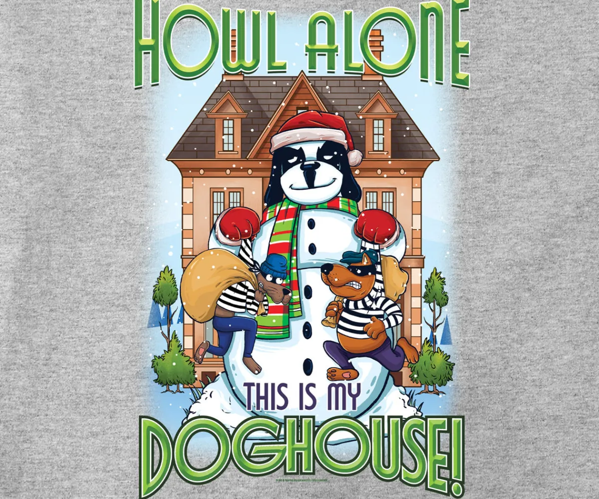 Big Dogs Holiday|Parody|Howl Alone T-shirt