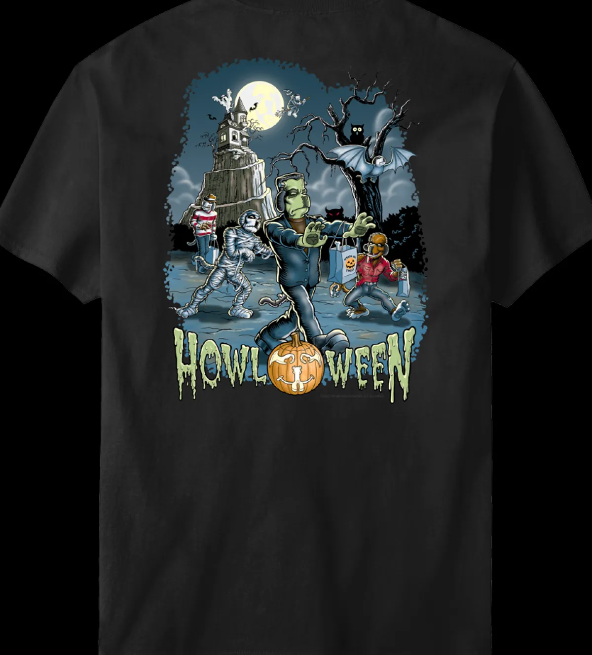 Big Dogs Humor|Parody|Howl-O-Ween T-Shirt