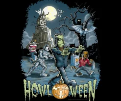 Big Dogs Humor|Parody|Howl-O-Ween T-Shirt