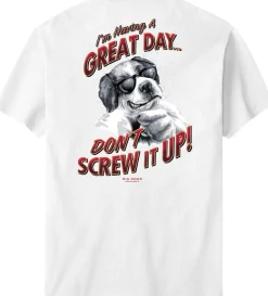 Big Dogs Humor|Big Attitude|I Am Having A Great Day T-Shirt