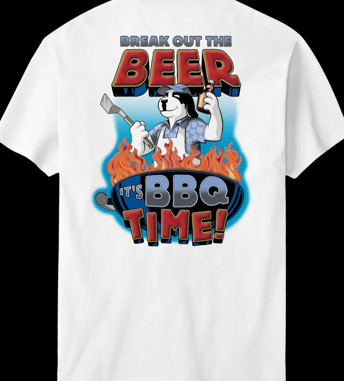 Big Dogs Food & Drink|It Is BBQ Time T-Shirt