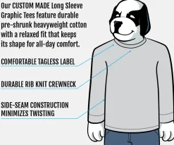 Big Dogs Long Sleeve Tees|Kaiju Dog Long Sleeve T-shirt