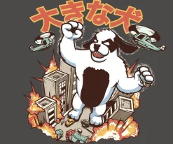 Big Dogs Humor|Kaiju Dog T-shirt
