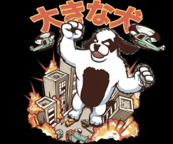Big Dogs Humor|Kaiju Dog T-shirt
