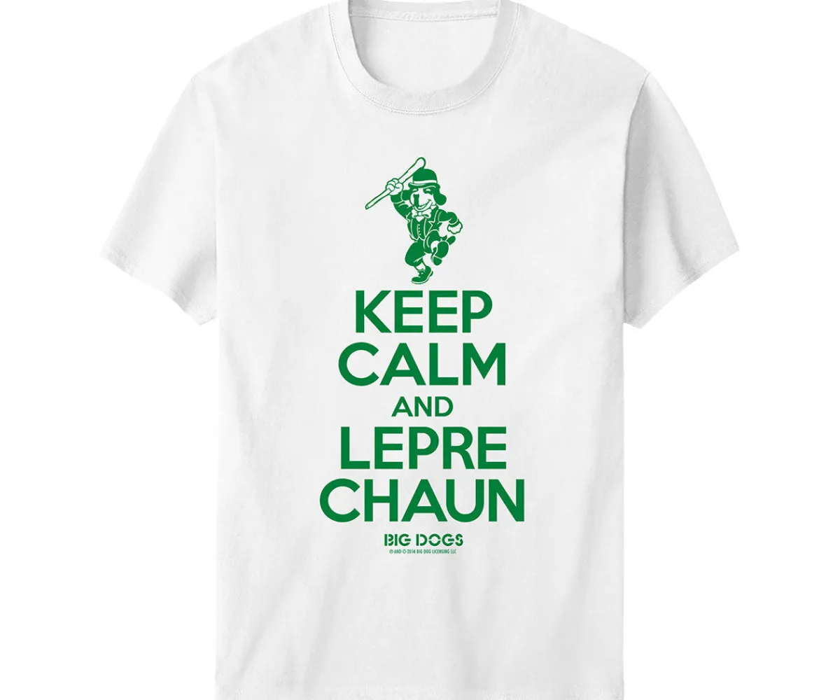 Big Dogs St. Patrick's|Keep Calm & Leprechaun T-Shirt