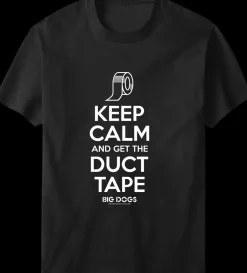 Big Dogs Humor|Keep Calm Duct Tape T-Shirt