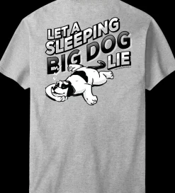 Big Dogs Humor|Let A Sleeping Dog Lie T-Shirt