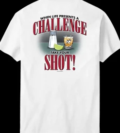 Big Dogs Food & Drink|Life Is a Challenge - Shot T-shirt