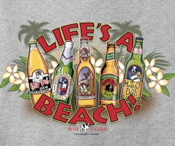 Big Dogs Food & Drink|Lifes a Beach T-Shirt