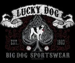 Big Dogs Logo Tees|Lucky Dog Spade T-Shirt